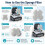 Pool Cleanered Part Foam for WYBOT A1 Pool Vacuum Filter Replacement Reusable Robot Cleaner Insert 4