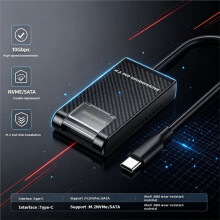 M2 Easy Drive Kabel M.2 SSD-Adapter Easy-Drive Kabel NVME/ Dual-Protokoll M.2 auf Typ-C 10 Gbit/S SSD-Adapter