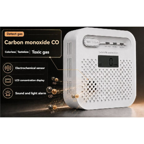 Carbon Monoxide Detectors Low-Level  Digital Display CO Alarms LCD Display for Vehicle and Home 2