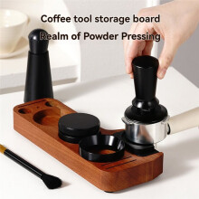 7PCS Espresso Accessories Kit Coffee Tamper Set with Tamping Station and Dosing Funnel WDT Tool 53MM