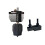 For Flashforge C5/C5 Pro Hotend Kit Extruder Replacement Assembly with Silicone Cleaning Brush 3D Print Assembly 0.6mm 1