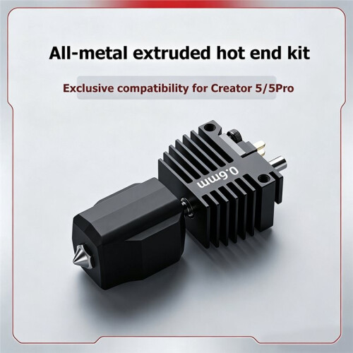 For Flashforge C5/C5 Pro Hotend Kit Extruder Replacement Assembly with Silicone Cleaning Brush 3D Print Assembly 0.8mm 2
