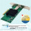 Placa de Rede PCI-e X8 SFP+ de 10 Gb JL82599EN X520-DA1 Compatível com PXE e UEFI para PC Desktop com Windows 10/11 e Linux 7