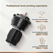 För Flashforge C5/C5 Pro Hotend Kit Extruder Ersättningsenhet med Silikon Rengöringsborste 3D-Utskriftsenhet 0,8 mm
