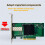 Placa de Rede PCI-e X4 SFP+ de 10 Gb JL82599EN X520-DA1 Compatível com PXE e UEFI para PC Desktop com Windows 10/11 e Linux 8