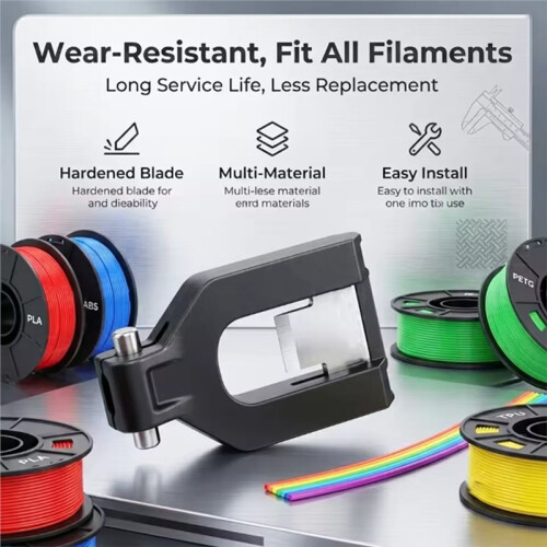 For Flashforge Creator C5/C5 Pro 3D Printer Filament Cutter, Precise Filament Cutter for Extruder Maintenance