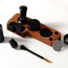 7PCS Espresso Accessories Kit Coffee Tamper Set with Tamping Station and Dosing Funnel WDT Tool 58MM