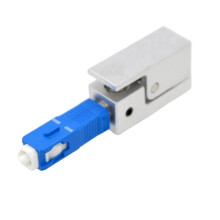Optical Fiber Connector Square Bare Adapter OTDR Test Coupler High-Precision Fiber Optic Quick Connector SC UPC