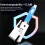 Optical Fiber Connector Square Bare Adapter OTDR Test Coupler High-Precision Fiber Optic Quick Connector SC APC 2