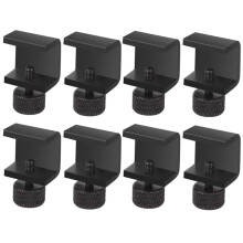 8pcs 3D Printer Parts Platform Heated Adjustable Bed Clip for 3 CR10 Hotbed Printing Platform Glass Plate Black