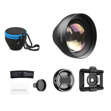 2X Portrait Lens F1.05 50mm Telescope Telephoto Lens with Universal Clip for   All Smartphones