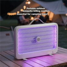 Lampe Tue-Moustiques Portable pour la Maison, Lumière à Choc Électrique Photo-Induit, Style de Chargement USB Vertical