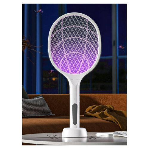 Electric Fly Swatter, Bug Zapper Racket, Mosquito Killer for , Safe, Instant Feedback 1