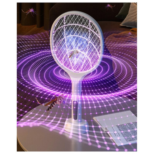 Electric Fly Swatter, Bug Zapper Racket, Mosquito Killer for , Safe, Instant Feedback 2