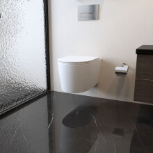 AICA Wall Hung Rimless Toilet WC Pan with UF Seat