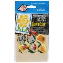 Essdee Softcut Printing Block 150x100mm Pk2, Beige, 3mm Thick