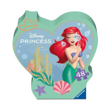 Ravensburger - Kinderpuzzle mit 48 Teilen - Prinzessin Ariel - Formbox - 12004396