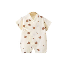 (Heart Dinosaur,66cm)Roupa de dormir de manga curta para bebês com estampa de desenhos animados P para