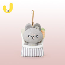 (Bunny Hanger) Rabbit Sloth Cartoon Fox Animal Plushie With Long Pile Fabric Cozy Play For