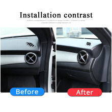 5Pcs Carbon Fiber Air Conditioning Vent Outlet Cover Trim Sticker for a B CLA GLA Class W176 W246