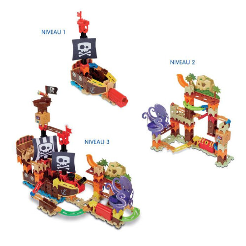 VTech VTech Marble Rush Abenteuer Super Piratenschiff Interaktiv, Murmelbahn 2