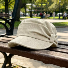 (Beige) Riding Flat Horse Top Hat With Sunshade For Summer Recreation Sports And