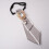 (Gray White) Elegant Sharppoint Collared Bow Tie With Rhinestone Decorations For Uniforms 1