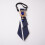 (Blue) Elegant Sharppoint Collared Bow Tie With Rhinestone Decorations For Uniforms 1
