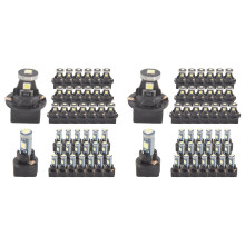80 Stück T5 T10 LED-Lampen Armaturenbrettleuchten mit Drehsockel Instrumententafelbeleuchtung LED-Lampen für die Innenraumbeleuchtung Des Autos