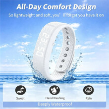 Effective Alert Clock for Heavy Sleepers Silent Vibrating Wristband Bracelet Wake Band