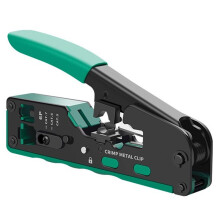 Alicate de Crimpagem Multifuncional RJ45 para Ethernet, para Corte e Reparo de Cabos para Cat5, Cat6, Cat7 e Cat8