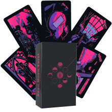 Neon Moon Tarot Cards With Prediction Function For Interest Building And Entertainment Purposes