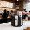 (Black)Creative Style Plastic Cup Dispenser With Multigrid Design For Desktop Use 9