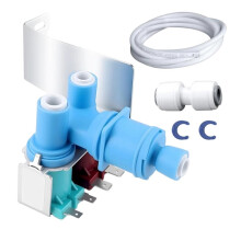 Upgraded W10408179 W10179146 Refrigerator Water Inlet Valve, Leak-Proof Design for Ice Maker & Dispenser