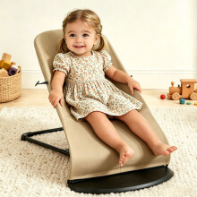 Foldable Newborn Baby Bouncer Balance Infant Chair Rocking Seat