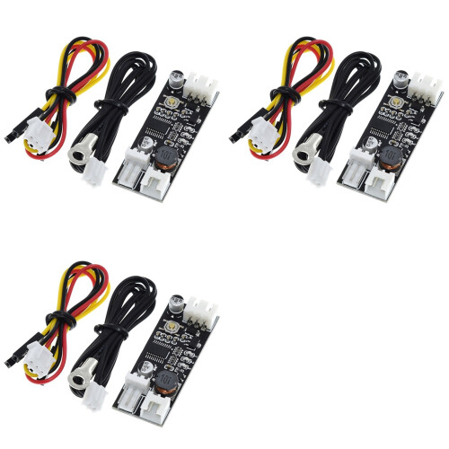 3X Single 12V 0.8A  PWM 2-3 Wire Fan Temperature Control Speed Controller Chassis Computer Noise Reduction Module