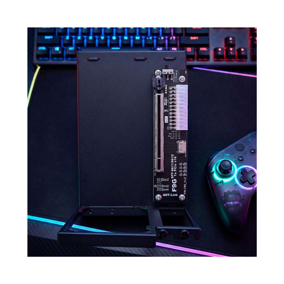 3X F9G-BK7 EGPU OCuLink GPU Dock PCIe4.0 X4 Notebook Laptop to External ...