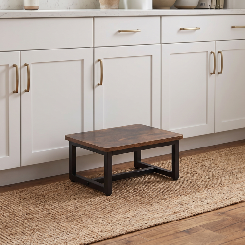 Living And Home Step Stool with Metal Frame 1