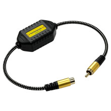 Aislador de Bucle de Tierra para RCA para Coche, Filtro de Aislamiento de Señal de Vídeo AV para Eliminación de Copos de Nieve