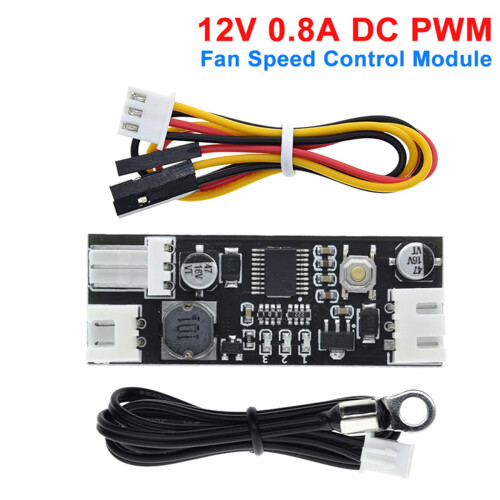 3X Single 12V 0.8A  PWM 2-3 Wire Fan Temperature Control Speed Controller Chassis Computer Noise Reduction Module 2
