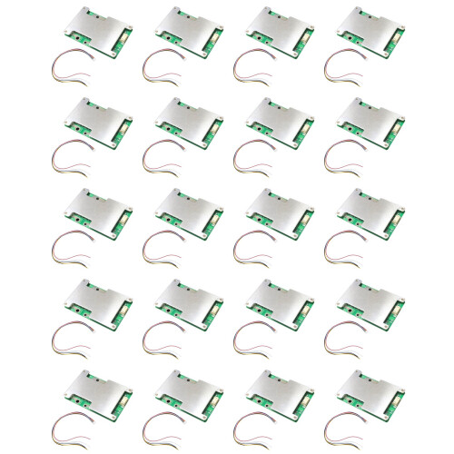 20X Placa da Proteção da Bateria de Lítio 4S 12V 100A LiFePO4 com Equilíbrio da Bateria Do Poder/Placa da Proteção Do PCB Do BMS 1