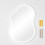 Living And Home Wall-Mounted Bathroom Adjustable LED Mirror with Demister 7
