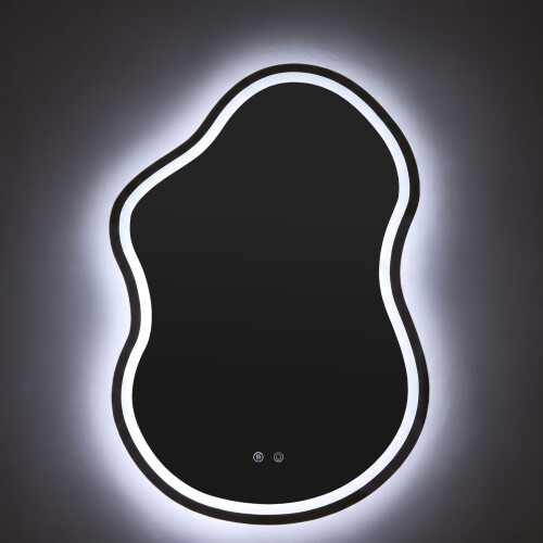 Living And Home Wall-Mounted Bathroom Adjustable LED Mirror with Demister 1