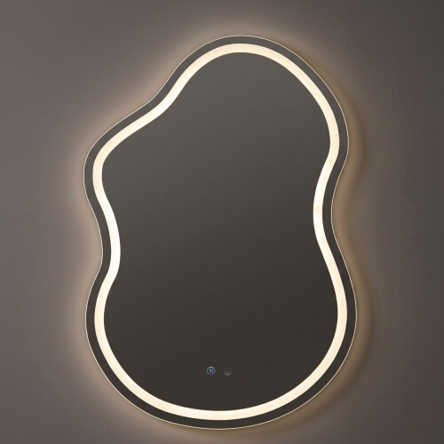 Living And Home Wall-Mounted Bathroom Adjustable LED Mirror with Demister 2