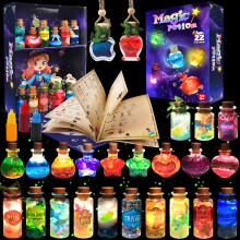 Kit de création de potions magiques DIY, Lot de 22 flacons, kit artistique de fabrication de potions pour enfants