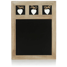com-four Memo Board Chalk Board 40x30cm Decorative Grey Kitchen Accessory