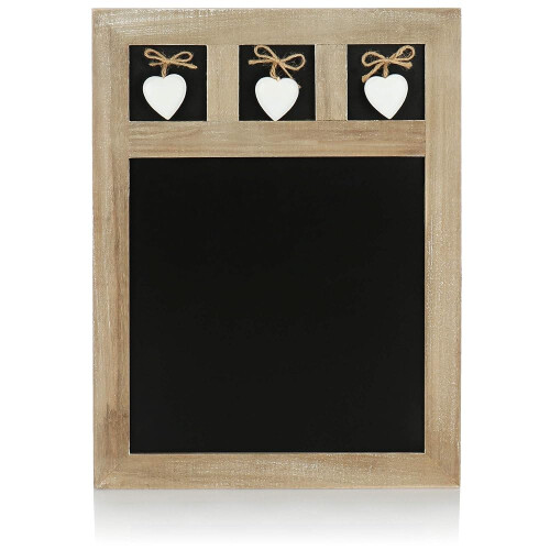 com-four Memo Board Chalk Board 40x30cm Decorative Grey Kitchen Accessory