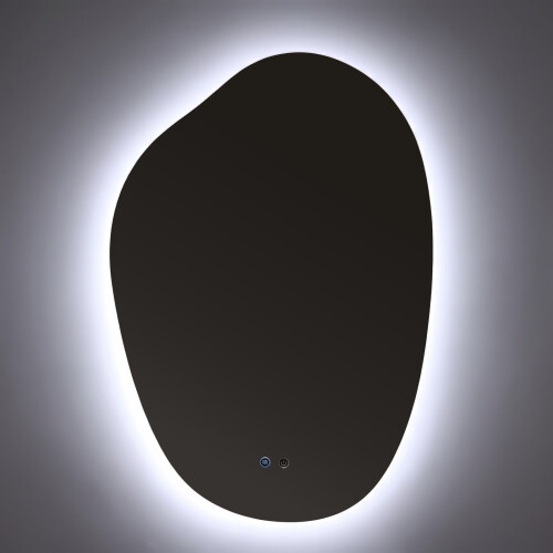 Living And Home Wall-Mounted Bathroom Adjustable LED Mirror with Demister 1