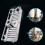 Lifting Shower Shelf Rectangle Detachable Storage Tray Rack Plastic Holder Kitchen Bathroom Accessories(25mm) 6