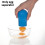 (Rose Red)Kitchen Silicone Egg Separator Suction Function Home Cooking Baking Supplies 1